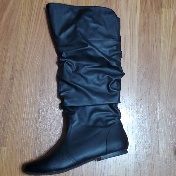 black womens slouch boots